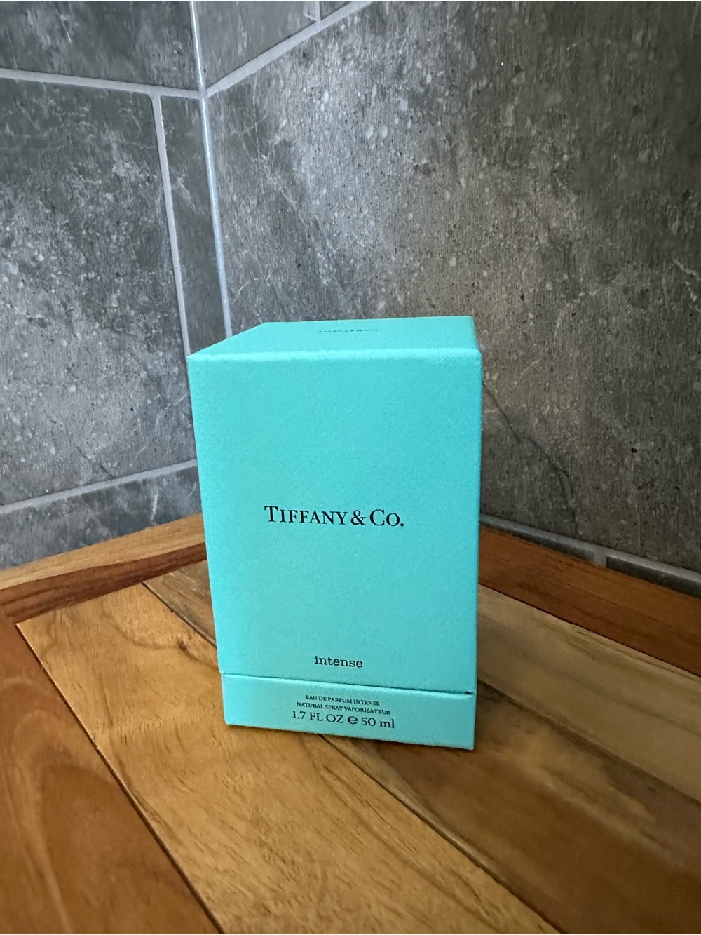 Empty Tiffany and co perfume box